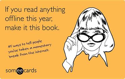 If You Read Anything Offline This Year, Make It This Book (Someecards): 45 Ways to Tell People You're Taking a Momentary Break from the Internet - Lundy, Brook, and Mitchell, Duncan