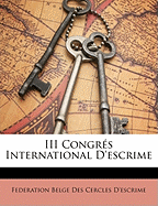 III Congres International D'Escrime