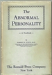 The Abnormal Personality: a Textbook