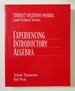 Experiencing Introductory Algebra--Student's Solutions Manual