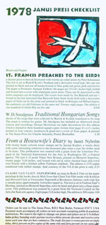 1978 Janus Press Checklist