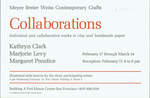 Collaborations: Individual and Collaborative Works in Clay and Handmade Paper