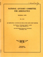 An Improved Continuous-Indicating Dew-Point Meter Technical Note No. 1215