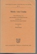 Moriz Von Craun (Altdeutsche Textbibliothek Nr.45)