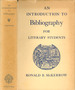 An Introduction to Bibliography for Literary Students