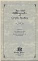 The 1980 Bibliography of Gothic Studies-Limited Edition