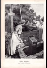 Engraving: 'Say When'....Engraving From Harper's Weekly, December 5, 1908