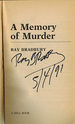 A Memory of Murder. First Printing. (Signed Association Copy).