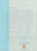 Tls Nobuyuki Yuasa to Thomas Parkinson, November 27, 1957. Re: Noh Theatre, Academia