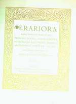 Rariora: Vol. III