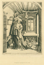 The Embrace (De Omhelzing). 19th Century Heliogravure After 1503 Monogrammist Mz, After Leonardo Da Vinci