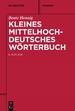 Kleines Mittelhochdeutsches Wrterbuch