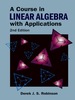 Course in Linear Algebra Appln 2ed