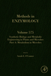 Synthetic Biology and Metabolic Engineering in Plants and Microbes Part a: Metabolism in Microbes