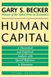 Human Capital: A Theoretical and Empirical Analysis, with Special Reference to Education, 3rd Edition