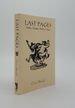 Last Pages Stories a Play Poems Essays