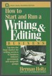 How to Start and Run a Writing and Editing Business