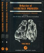 Behavior of Nonhuman Primates: Modern Research Trends. Volume I & II
