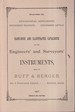 Hand-Book and Illustrated Catalogue of the Engineers' and Surveyors' Instruments, Made By Buff & Berger