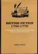 British Fiction, 1750-1770: a Chronological Check-List of Prose Fiction Printed in Britain and Ireland