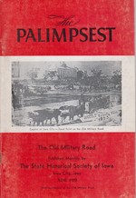 Iowa Palimpsest Magazine: the Old Military Road