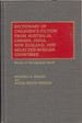 Dictionary of Children's Fiction From Australia, Canada, India, New Zealand, and Selected African Countries: Books of Recognized Merit