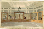 Interior of the Stables Lately Erected By J.R. Scott, Esq., Cheltenham. First Edition of the Aquatint