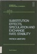 Substitution Effects, Speculation and Exchange Rate Stability