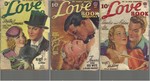 "Love Book Magazine" 3 1939 Volumes: Vol. 7 # 04 April / Vol. 8 # 01 May / Vol 8 # 04 August