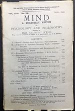Mind, a Quarterly Review, Vol. Lviii, No. 230, April 1949