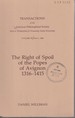 The Right of Spoil of the Popes of Avignon, 1316-1415 (Transactions of the American Philosophical Society)