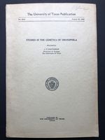 Studies in the Genetics of Drosophila--First Volume (1940), Signed By Geneticist Richard Blanc
