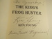 The King's Frog Hunter