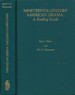 Nineteenth-Century American Drama: a Finding Guide