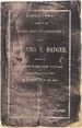 Discourse in Memory of the Life and Character of the Hon. Geo. E. Badger, Delivered By Willam a. Graham of Orange, (By Request of the Bar of Wake County, ) at Raleigh, July 19th, 1866