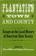 Plantation, Town and County: Essays on the Local History of American Slave Society