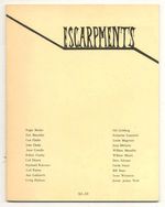 Escarpments  Vol. One, No. One, Spring 1980