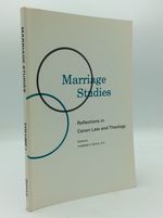 Marriage Studies: Reflections in Canon Law and Theology, Volume I.