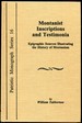 Montanist Inscriptions and Testimonia Epigraphic Sources Illustrating the History of Montanism