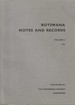 Botswana Notes and Records Vol. 4. 1972