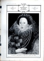 Print: "the Tercentenary of Queen Elizabeth" Story and Photos From the Sphere Magazine, April 4, 1902