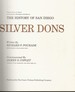 Silver Dons: the History of San Diego [Signed in Slipcase] Historic Birthplace of California, Volume Three