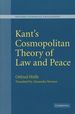 Kant's Cosmopolitan Theory of Law and Peace; Modern European Philosophy