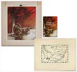 [Original Dust Jacket Art]: By H. Tom Hall for "Powder for Bunker Hill" By Robert P. Richmond