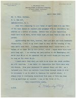 Typed Letter Signed From King to Fortune on a Legal Matter