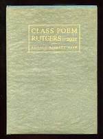 Class Poem Rutgers 1921