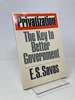 Privatization: the Key to Better Government