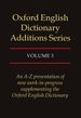 Oxford English Dictionary Additions Series, Volume III