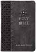 Kjv Holy Bible: Granite (Gray), Compact Larger Print (8-Pt)-Thumb Indexed, Faux Leather, King James Version