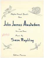 [Sheet Music]: John James Audubon